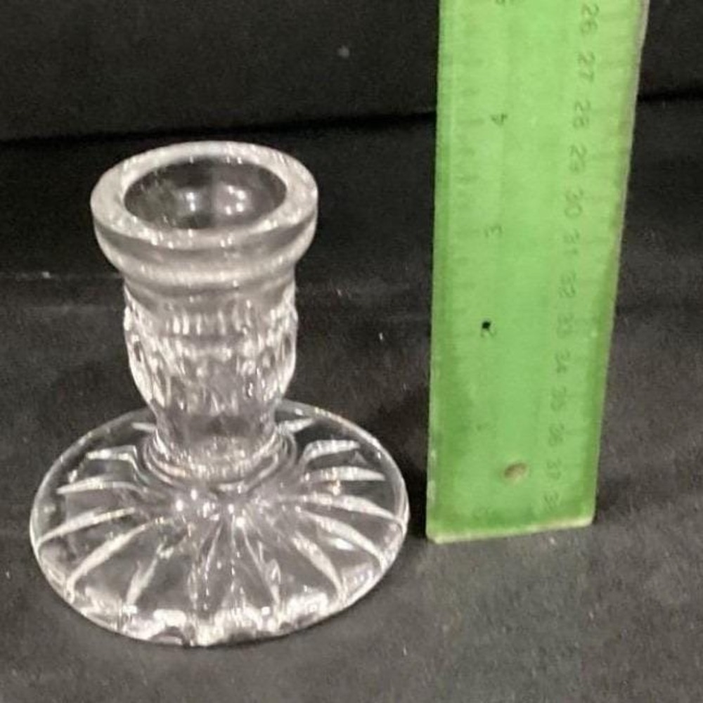 Set Of 2 Vintage Waterford Crystal Blarney 3.5" Candle Holders Candlesticks